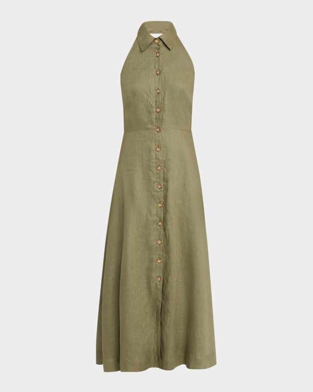 Mackey Button-Front A-Line Dress